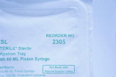 LSL 2305 Irrigation Tray with 60ml Piston Syringe